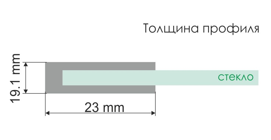 Душевая дверь WasserKRAFT Elbe 74P12