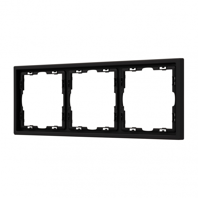 Рамка пластиковая FRM-NOBE-SFPL-3-BK, Arlight, 054220, изображение 1