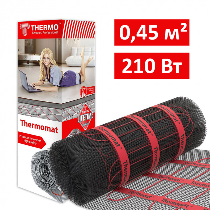 Теплый пол Thermo Thermomat TVK-210 - 0,45 м.кв.
