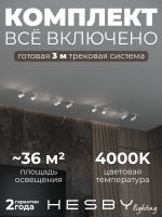Комплект трековый Skylite №3, Hesby Lighting, HSBL_kompl_S003_VI3W4K