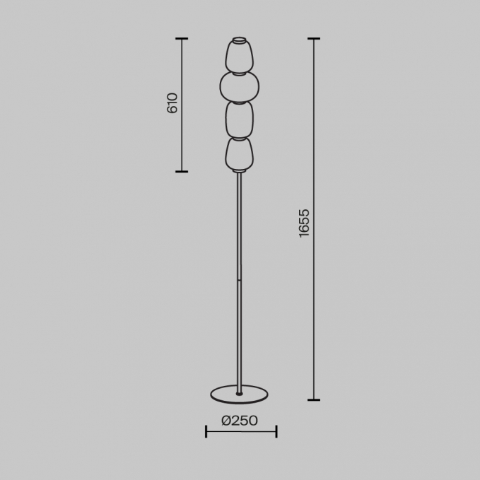 Напольный светильник (торшер) Паттерн / Pattern 3000К 32Вт, MOD267FL-L32CH3K, изображение 4 Напольный светильник (торшер) Паттерн / Pattern 3000К 32Вт, MOD267FL-L32CH3K, изображение 4