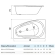 Ванна акриловая Alba Spa Baline 150x90 R ВАС012000П100 пристенная Ванна акриловая Alba Spa Baline 150x90 R ВАС012000П100 пристенная