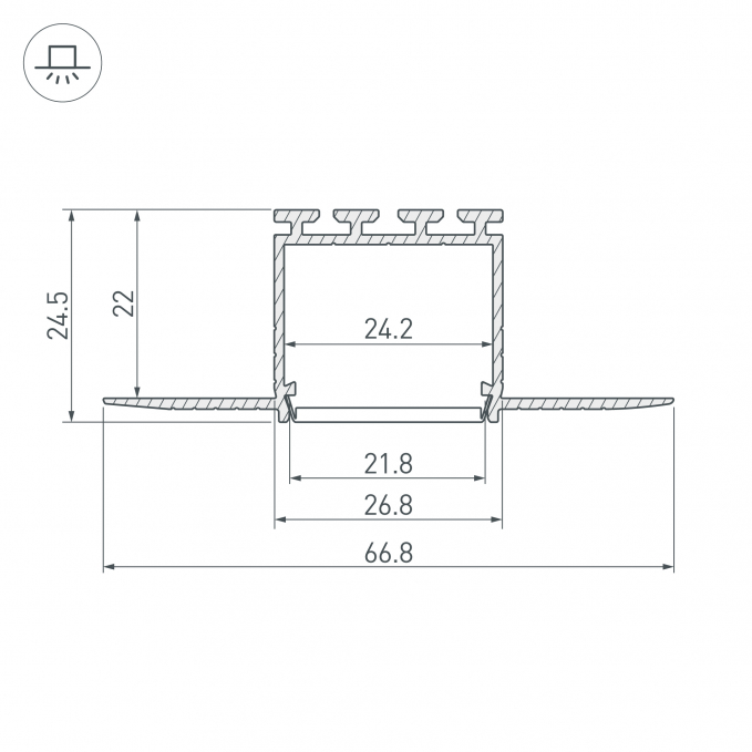 Профиль PLS-LOCK-H25-F-HIDE-2000, Arlight, 019409, изображение 7 Профиль PLS-LOCK-H25-F-HIDE-2000, Arlight, 019409, изображение 7