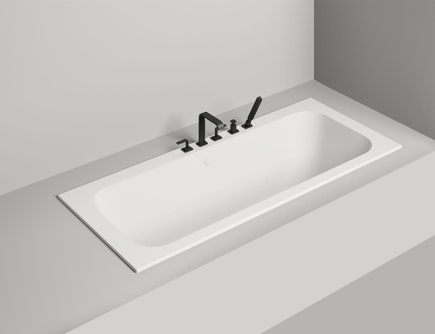 Ванна из искусственного камня Salini Orlanda Axis 190x80 103221M белая матовая встраиваемая Ванна из искусственного камня Salini Orlanda Axis 190x80 103221M белая матовая встраиваемая