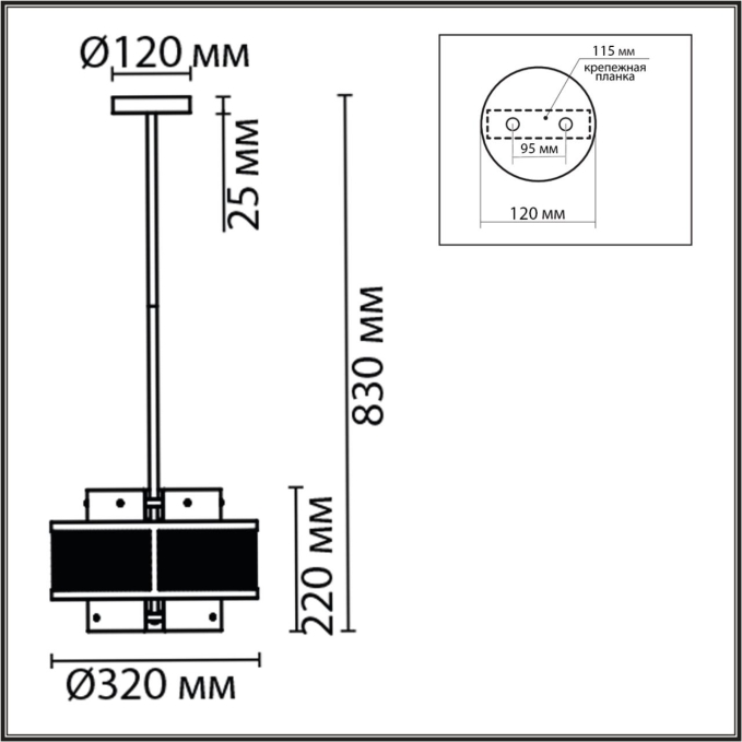 Подвесной светильник Е14 3*40W 220V ZARINA MODERNI LN26 296 LUMION 8007/3, схема товара Подвесной светильник Е14 3*40W 220V ZARINA MODERNI LN26 296 LUMION 8007/3, схема товара