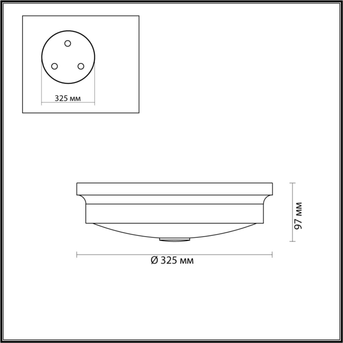 Настенно-потолочный светильник E14 3*40W MARSEI WALLI ODL21 465 ODEON LIGHT 4824/3C, схема товара Настенно-потолочный светильник E14 3*40W MARSEI WALLI ODL21 465 ODEON LIGHT 4824/3C, схема товара