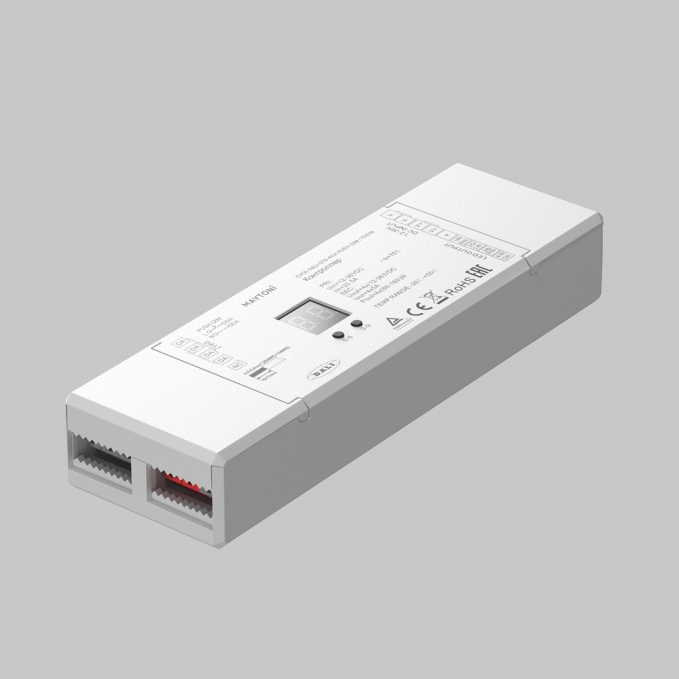 Контроллер DALI DT8 четырёхканальный 12-24В Цветной (RGB)+W 180Вт, 721016, изображение 1 Контроллер DALI DT8 четырёхканальный 12-24В Цветной (RGB)+W 180Вт, 721016, изображение 1