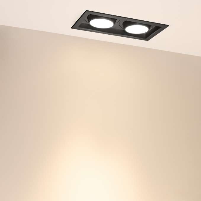 Светильник MS-VORTEX-BUILT-S250x140-2x30W Warm3000 (BK-BK, 30 deg, 230V), Arlight, 058449, изображение 6 Светильник MS-VORTEX-BUILT-S250x140-2x30W Warm3000 (BK-BK, 30 deg, 230V), Arlight, 058449, изображение 6