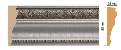 Молдинг Decomaster 152-55 ДМ, 85x25x2400 мм