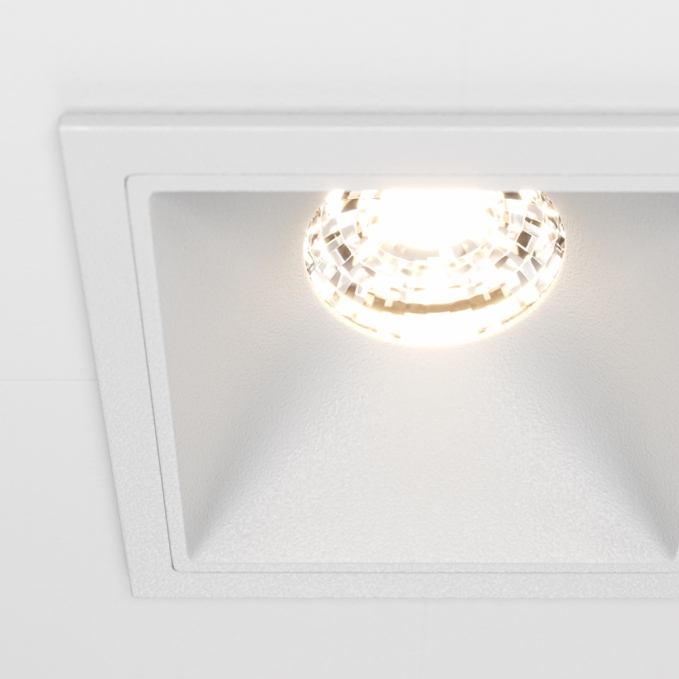 Встраиваемый светильник Альфа / Alfa LED 10 Вт 3000 К 36°, DL043-01-10W3K-SQ-W, изображение 3 Встраиваемый светильник Альфа / Alfa LED 10 Вт 3000 К 36°, DL043-01-10W3K-SQ-W, изображение 3