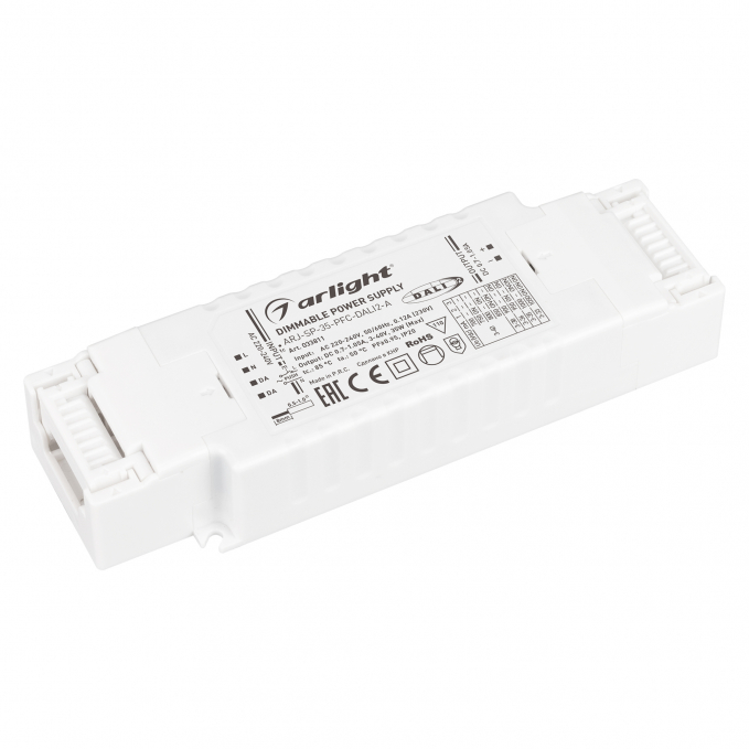 Блок питания ARJ-SP-35-PFC-DALI2-A (35W, 3-40V, 0.7-1.05 A), Arlight, 033811, изображение 1 Блок питания ARJ-SP-35-PFC-DALI2-A (35W, 3-40V, 0.7-1.05 A), Arlight, 033811, изображение 1