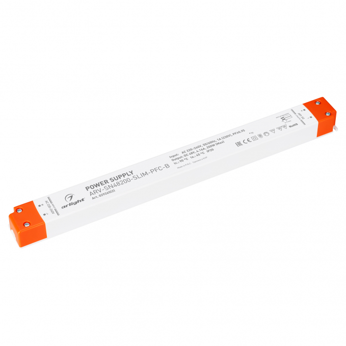 Блок питания ARV-SN48200-SLIM-PFC-B (48V, 4.16A, 200W), Arlight, 029265(2), изображение 1 Блок питания ARV-SN48200-SLIM-PFC-B (48V, 4.16A, 200W), Arlight, 029265(2), изображение 1