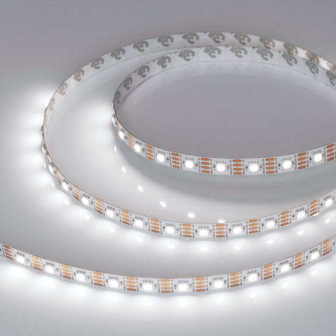 Светодиодная лента SPI-B60-10mm 12V White6000-PX1-RAM (9.3 W/m, IP20, 5060, 5m), Arlight, 037829, изображение 2 Светодиодная лента SPI-B60-10mm 12V White6000-PX1-RAM (9.3 W/m, IP20, 5060, 5m), Arlight, 037829, изображение 2