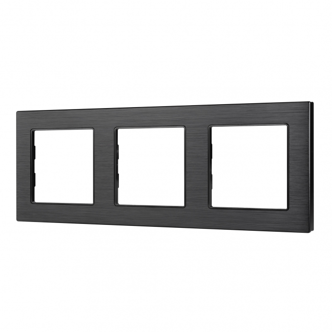 Рамка алюминиевая FRM-PRESTO-ALS-3-BK, Arlight, 043857, изображение 1