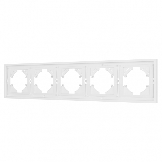 Рамка пластиковая FRM-TENDO-PL-5-WH, Arlight, 053851, изображение 1 Рамка пластиковая FRM-TENDO-PL-5-WH, Arlight, 053851, изображение 1