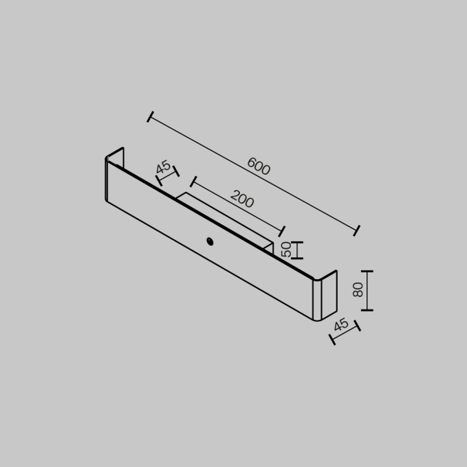Настенный светильник (бра) Держатель / Bracket 2700-4000К 12Вт, MOD492WL-L12BK, изображение 5 Настенный светильник (бра) Держатель / Bracket 2700-4000К 12Вт, MOD492WL-L12BK, изображение 5