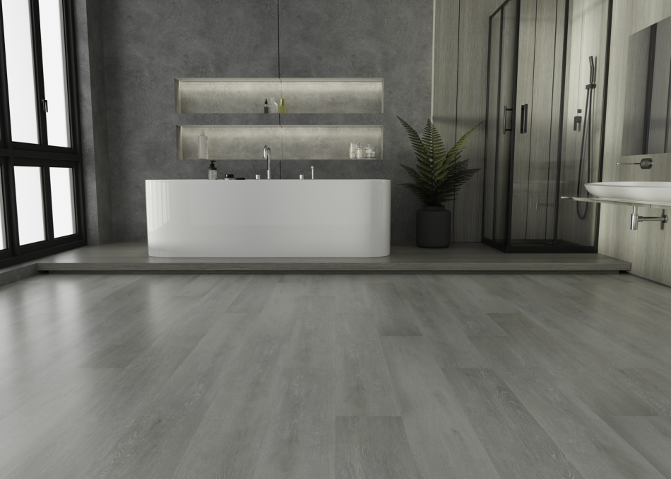 Ламинат SPC IDEAL Flooring Prime Wood Platinum 01006, размер 180x1170×4,6 мм