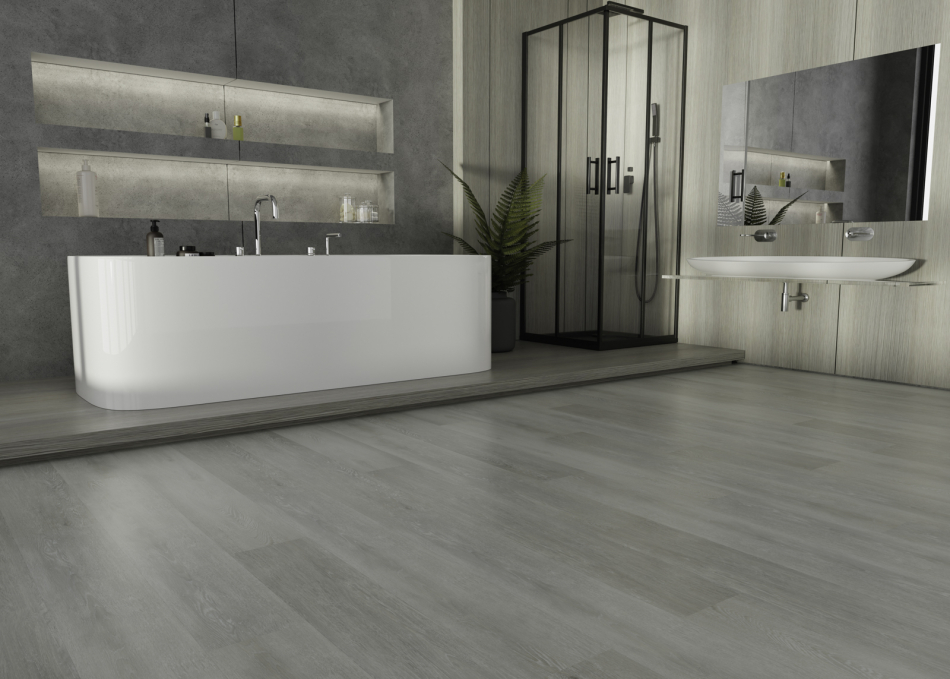 Ламинат SPC IDEAL Flooring Prime Wood Platinum 01006, размер 180x1170×4,6 мм