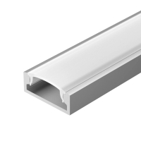 Профиль с экраном ALU-WIDE-H8-2000 ANOD+FROST, Arlight, 014852 Профиль с экраном ALU-WIDE-H8-2000 ANOD+FROST, Arlight, 014852