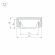Профиль с экраном ALU-WIDE-H8-2000 ANOD+FROST, Arlight, 014852, изображение 3 Профиль с экраном ALU-WIDE-H8-2000 ANOD+FROST, Arlight, 014852, изображение 3