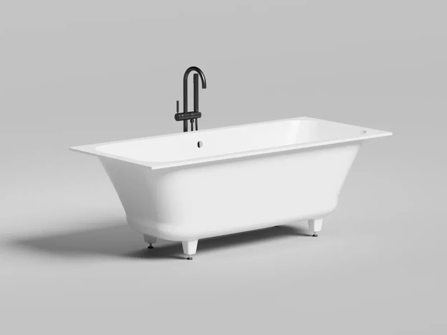 Ванна из искусственного камня Salini Orlanda Axis Kit 170x75 103323M белая матовая встраиваемая