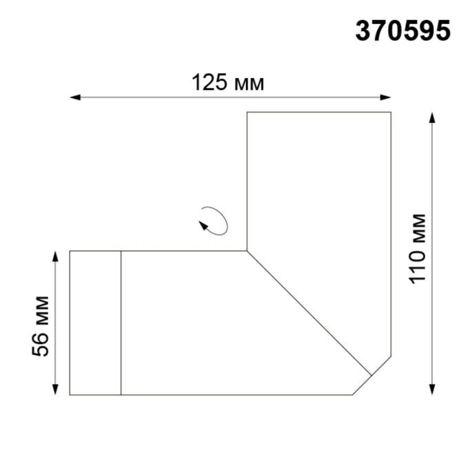 Накладной светильник IP20 GU10 50W 220-240V ELITE OVER NT19 462 NOVOTECH 370595, схема товара