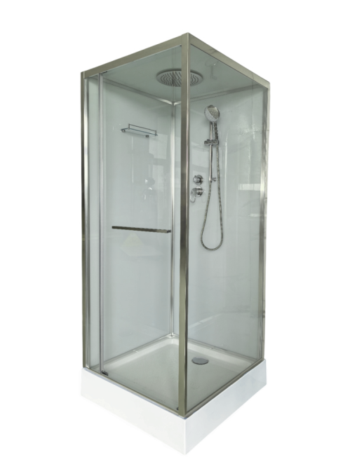 Душевая кабина Sapbox 100x100 SB9091-100-02-WTR-CH профиль хром, стекло прозрачное Душевая кабина Sapbox 100x100 SB9091-100-02-WTR-CH профиль хром, стекло прозрачное