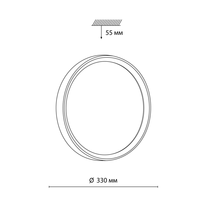 Светильник LED 30Вт 4000К D330 IP43 WOODI PALE SN 000 СОНЕКС 7627/CL, схема товара Светильник LED 30Вт 4000К D330 IP43 WOODI PALE SN 000 СОНЕКС 7627/CL, схема товара
