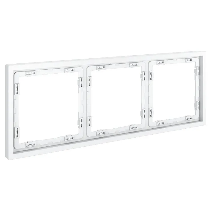 Рамка пластиковая VOLTUM S70 на 3 поста, (белый матовый), Voltum, VLS100302 Рамка пластиковая VOLTUM S70 на 3 поста, (белый матовый), Voltum, VLS100302