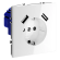 Розетка встраиваемая VOLTUM S70 с заземлением и защитными шторками, 16А, с USB, A+A, (белый глянцевы, Voltum, VLS040401