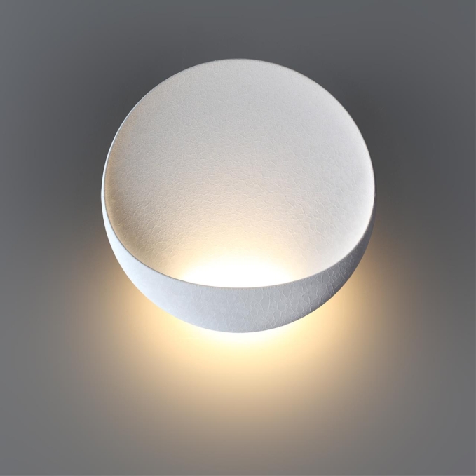Настенный светильник ice crack IP44 LED 7W 347Лм 3000K CRI > 90 VELA HIGHTECH ODL25 297 ODEON LIGHT 7005/7WL, фото на цветном фоне 1