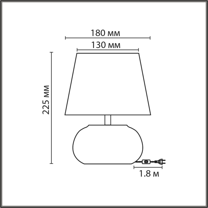 Настольная лампа Е27 1*60W 220V HAMA MODERNI LN26 492 LUMION 8145/1T, схема товара Настольная лампа Е27 1*60W 220V HAMA MODERNI LN26 492 LUMION 8145/1T, схема товара