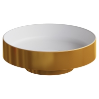 Накладная раковина Boheme Corian 40 см 801-G золото Накладная раковина Boheme Corian 40 см 801-G золото