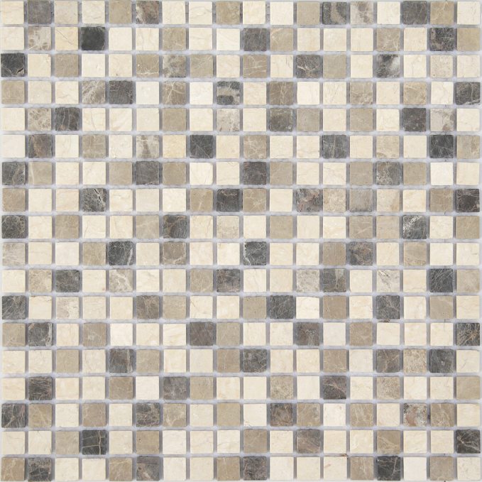 Мозаика Caramelle (LeeDo) Pietrine Pietra Mix 1 Mat 15x15 30.5x30.5