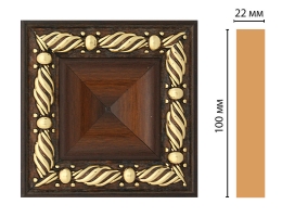 Вставка цветная Decomaster D207-51, 100x100x22 мм
