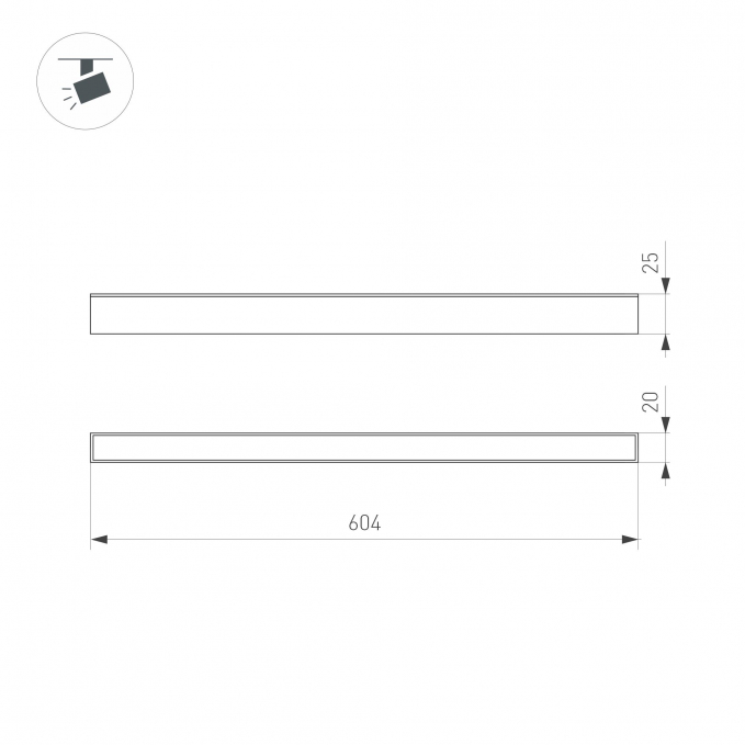 Светильник MAG-FLAT-25-L600-18W Day4000 (WH, 100 deg, 24V), Arlight, 050059, изображение 4 Светильник MAG-FLAT-25-L600-18W Day4000 (WH, 100 deg, 24V), Arlight, 050059, изображение 4