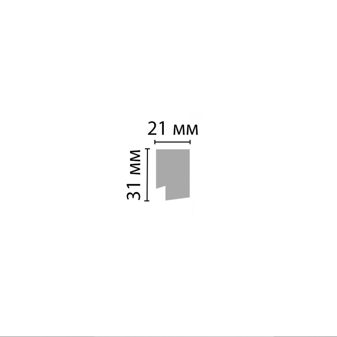 Молдинг Decomaster D405-433D ДМ, 31x21x2900 мм Молдинг Decomaster D405-433D ДМ, 31x21x2900 мм