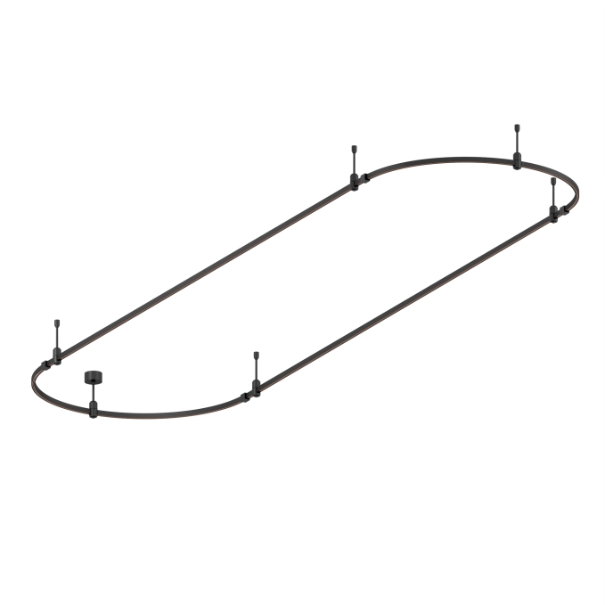 Основание ART-APRIORI-OVAL-ROD-200-3000x1000 (BK), Arlight, 048507, изображение 2 Основание ART-APRIORI-OVAL-ROD-200-3000x1000 (BK), Arlight, 048507, изображение 2