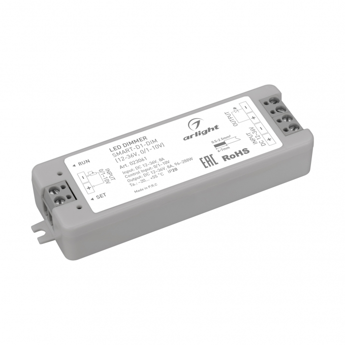 Диммер SMART-D1-DIM (12-36V, 0/1-10V), Arlight, 023061, изображение 1 Диммер SMART-D1-DIM (12-36V, 0/1-10V), Arlight, 023061, изображение 1