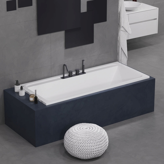 Ванна акриловая Alba Spa Barselona 2.0 180x80 ВПР0320200100 пристенная Ванна акриловая Alba Spa Barselona 2.0 180x80 ВПР0320200100 пристенная