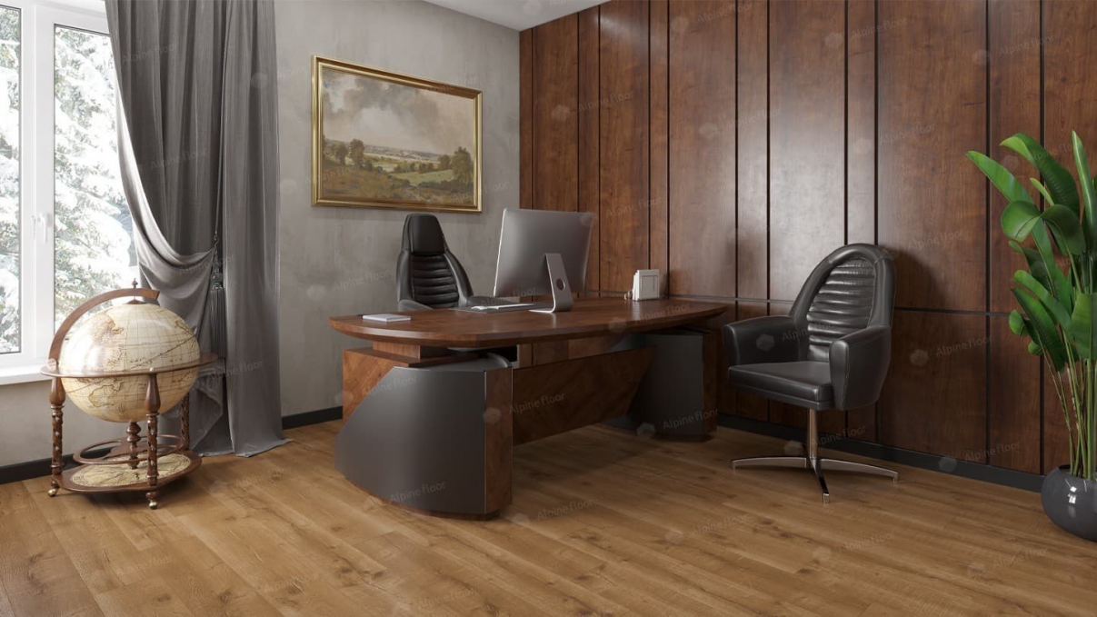 Каменный ламинат SPC Alpine Floor Real Wood Дуб Royal, ECO 2-1 MC