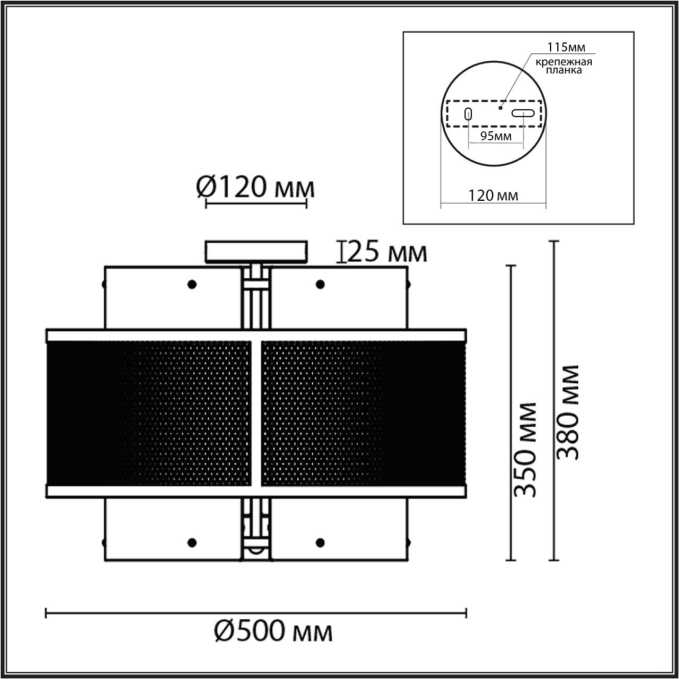 Люстра потолочная Е14 6*40W 220V ZARINA MODERNI LN26 296 LUMION 8007/6C, схема товара Люстра потолочная Е14 6*40W 220V ZARINA MODERNI LN26 296 LUMION 8007/6C, схема товара