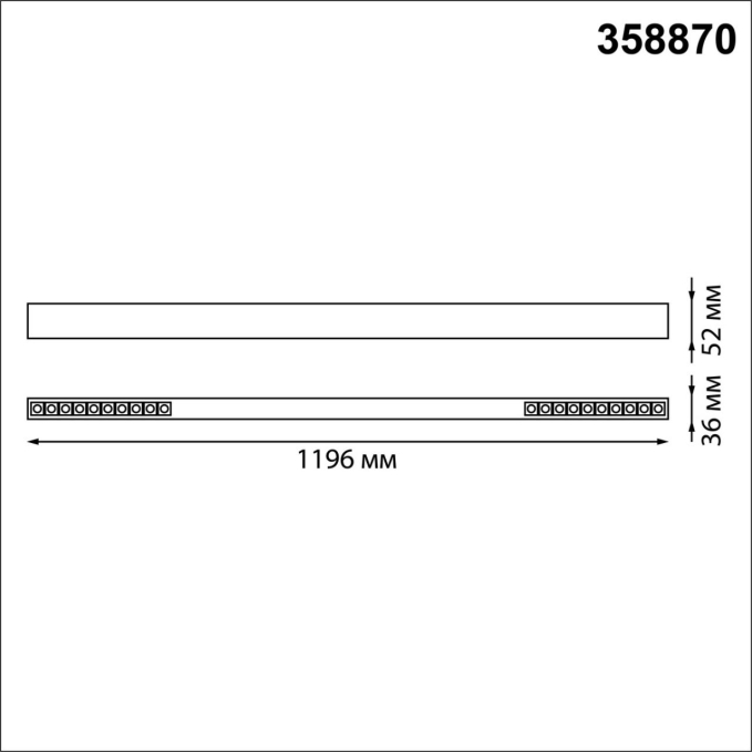 Светильник накладной/подвесной светодиодный (длина подвесов 1,2м) IP20 LED 4000K 40W 220V ITER OVER NT22 402 NOVOTECH 358870, схема товара Светильник накладной/подвесной светодиодный (длина подвесов 1,2м) IP20 LED 4000K 40W 220V ITER OVER NT22 402 NOVOTECH 358870, схема товара
