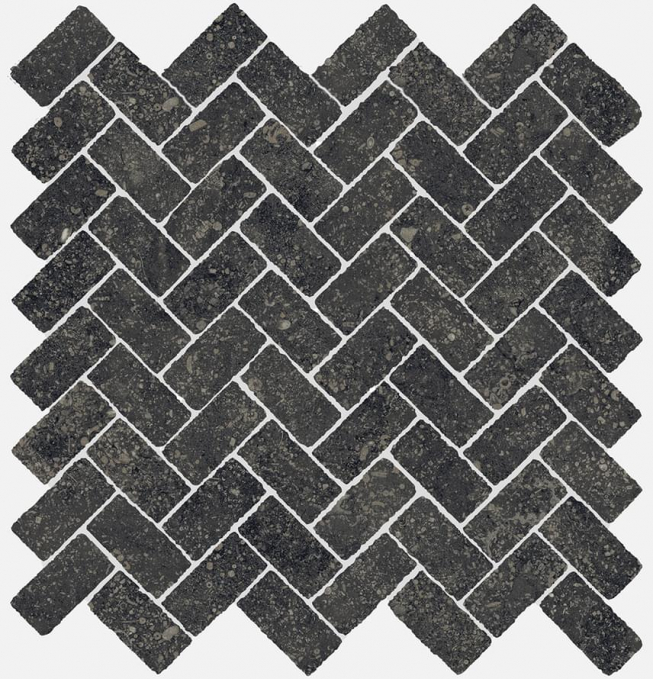 Мозаика Italon Room Stone Black Mosaico Cross 29.7x31.5, 620110000099