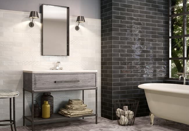Настенная плитка Cifre Opal Decor White 7.5x30 (кабанчик) Настенная плитка Cifre Opal Decor White 7.5x30 (кабанчик)
