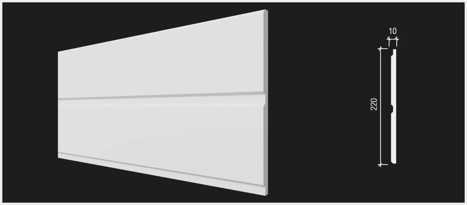 Стеновая панель Decor-Dizayn DD921(3m), 220x10x3000 мм Стеновая панель Decor-Dizayn DD921(3m), 220x10x3000 мм