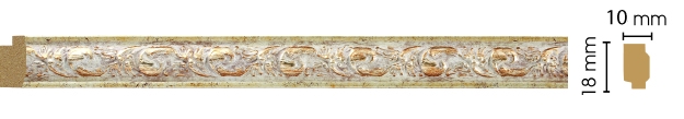 Молдинг Decomaster 158-553, 18x10x2400 мм Молдинг Decomaster 158-553, 18x10x2400 мм