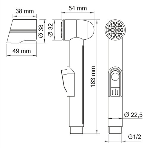 Гигиенический душ WasserKRAFT A7451.083.236.081 Гигиенический душ WasserKRAFT A7451.083.236.081