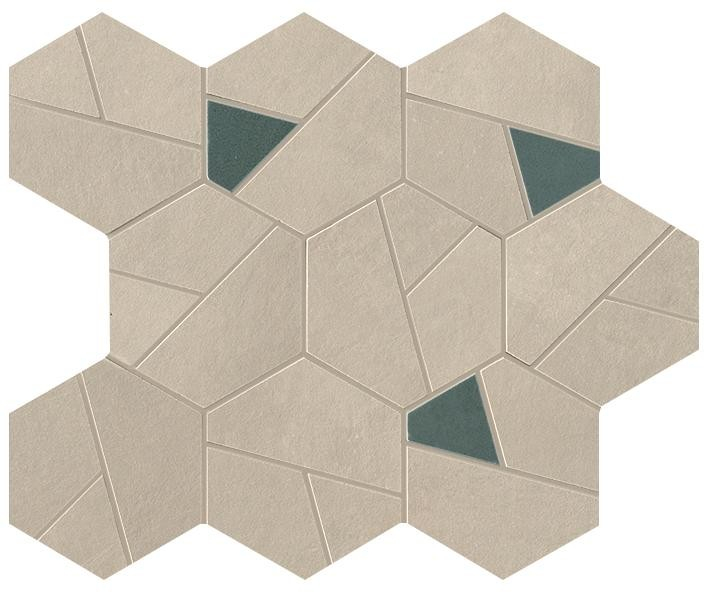 Мозаика Atlas Concorde Boost Pro Cream Mosaico Hex Blue 25x28.5, A0QO Мозаика Atlas Concorde Boost Pro Cream Mosaico Hex Blue 25x28.5, A0QO