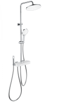 Душевая стойка со смесителем Wonzon & Woghand Muse Forte WW-B3580-CR хром глянцевая с термостатом и гигиеническим душем Душевая стойка со смесителем Wonzon & Woghand Muse Forte WW-B3580-CR хром глянцевая с термостатом и гигиеническим душем